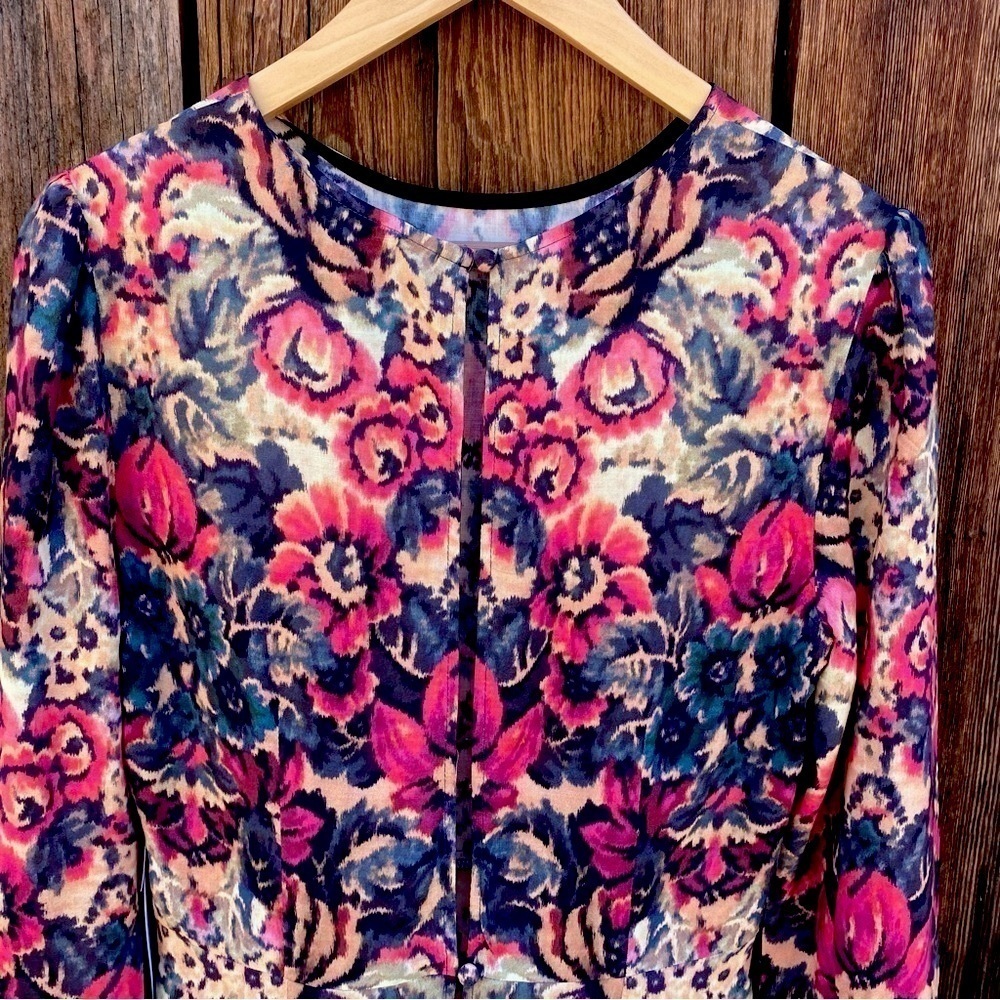 Sam & Lavi by Anthropologie 100% Rayon long sleeve lightweight dress Size M NWT - Picture 5 of 13